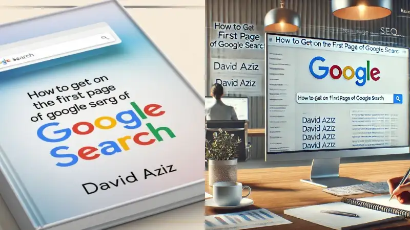 how to get on first page of google search david aziz